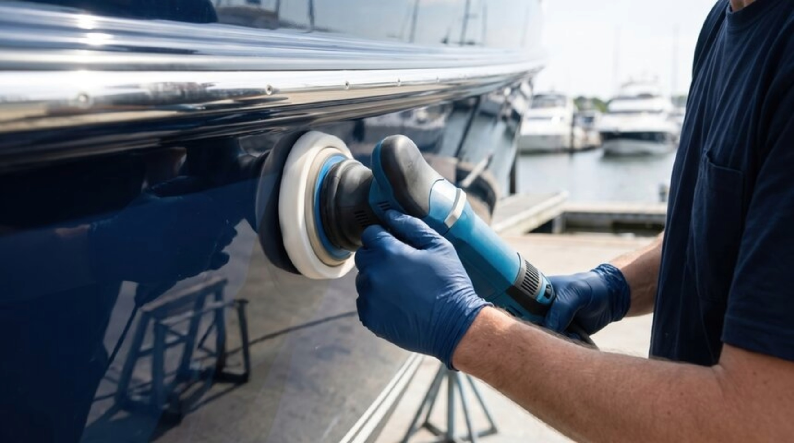 Boat hull and finish detail